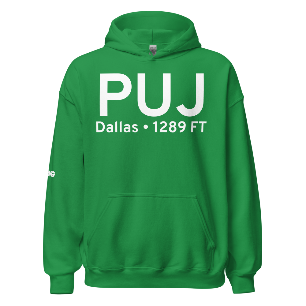 Dallas (KPUJ) Airport Hoodie Sweatshirt 