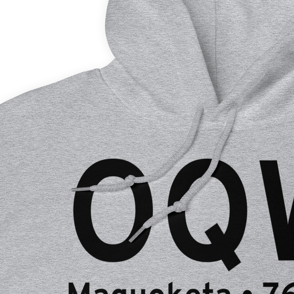 Maquoketa (KOQW) Airport Hoodie Sweatshirt 