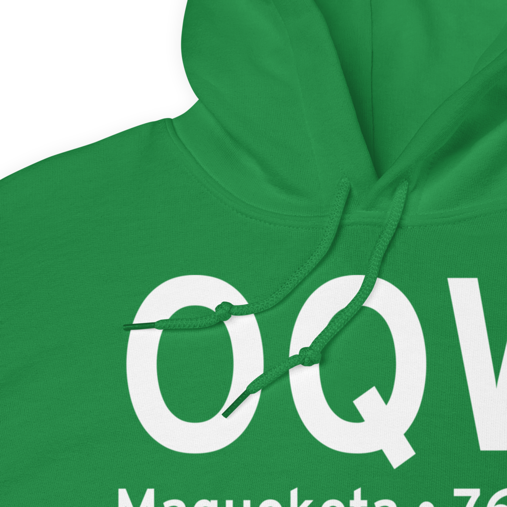 Maquoketa (KOQW) Airport Hoodie Sweatshirt 