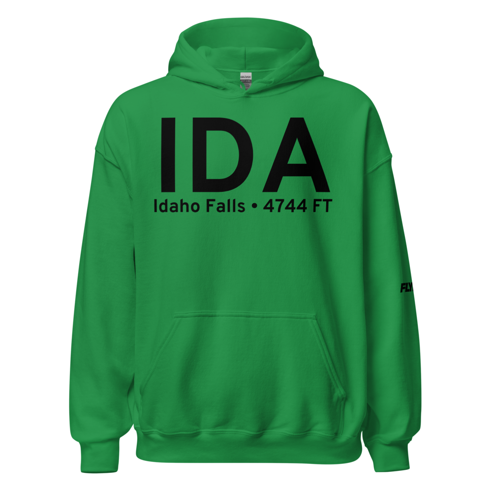 Idaho Falls (KIDA) Airport Hoodie Sweatshirt 