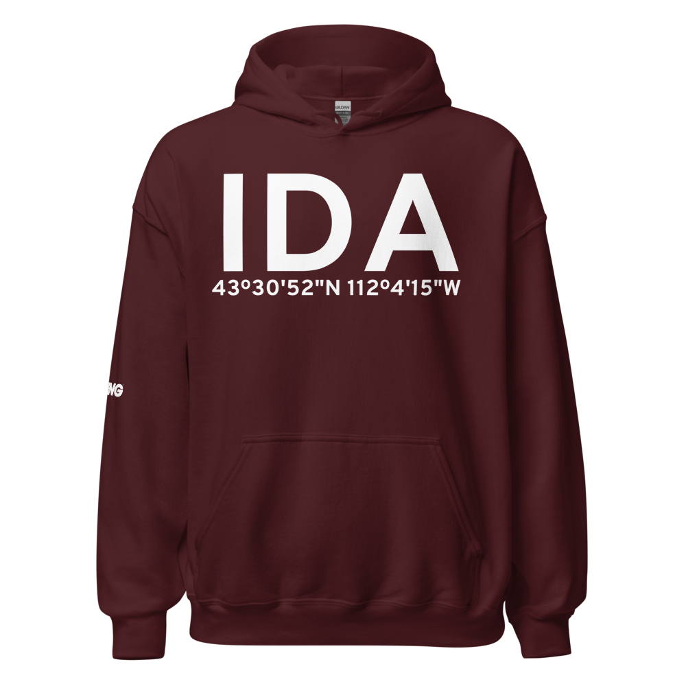 Idaho Falls (KIDA) Airport Hoodie Sweatshirt 