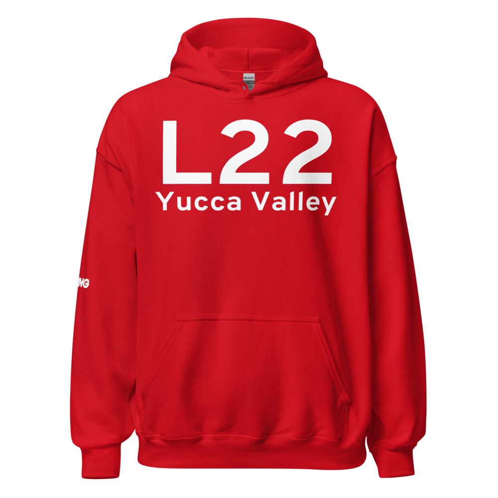 Yucca Valley (KL22) Airport Hoodie Sweatshirt 
