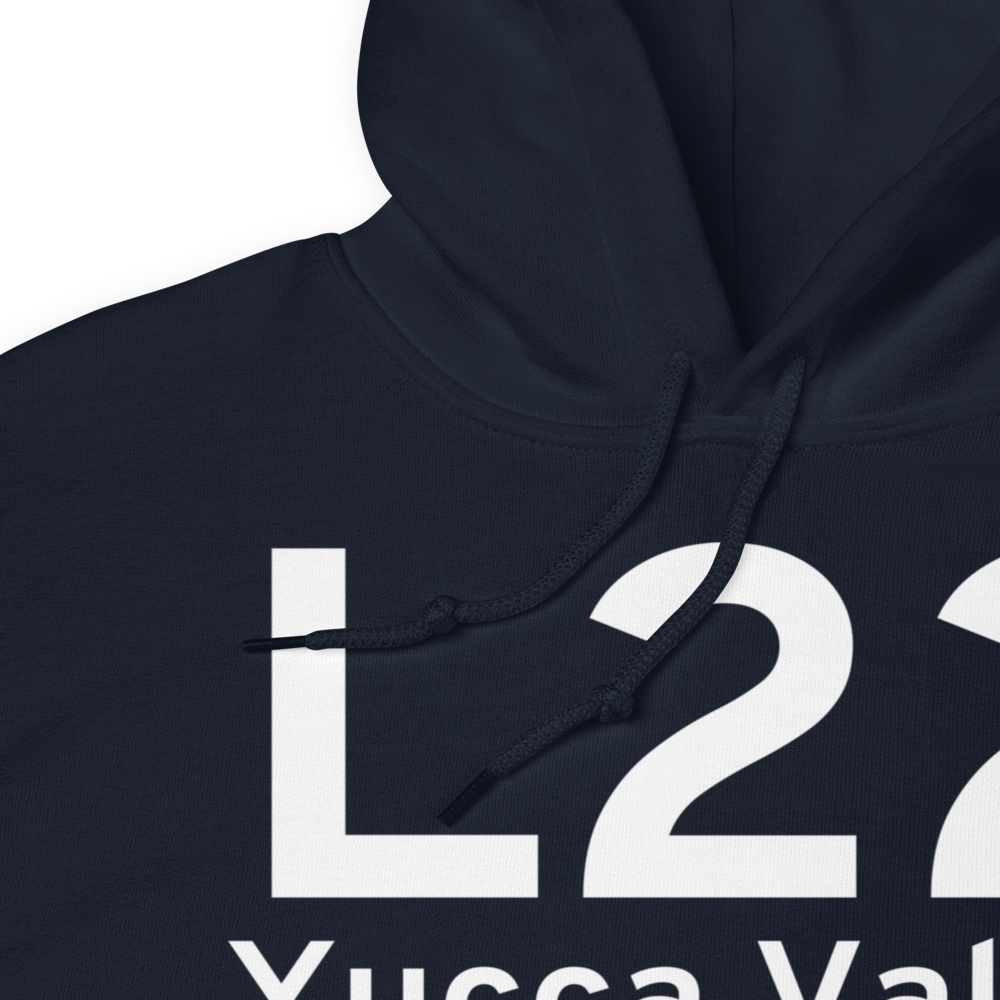 Yucca Valley (KL22) Airport Hoodie Sweatshirt 