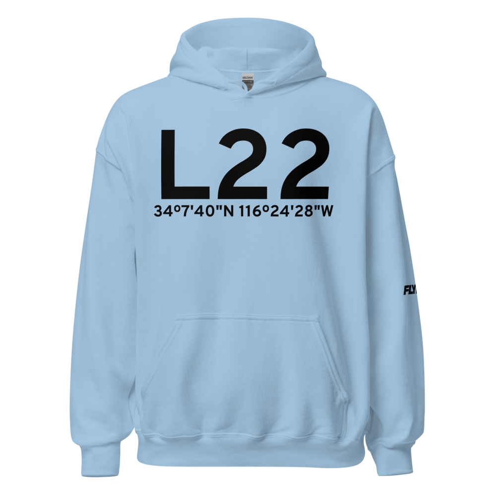 Yucca Valley (KL22) Airport Hoodie Sweatshirt 