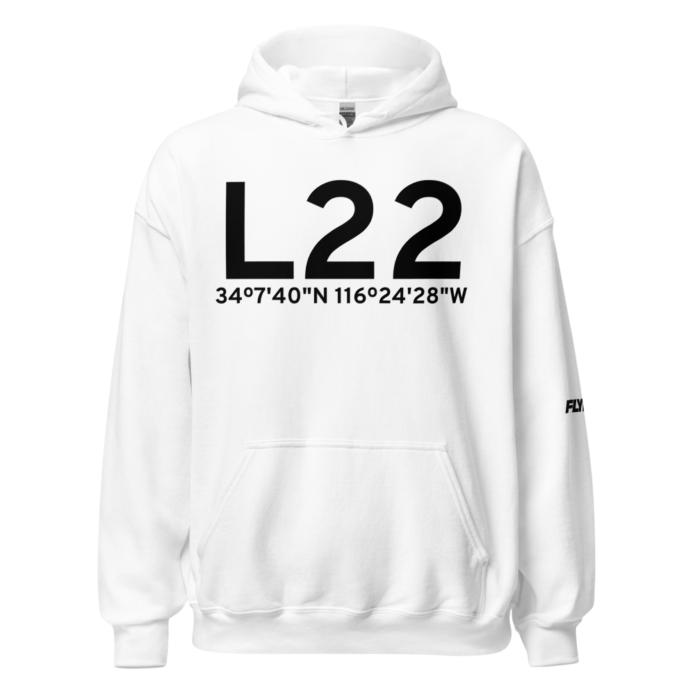 Yucca Valley (KL22) Airport Hoodie Sweatshirt 