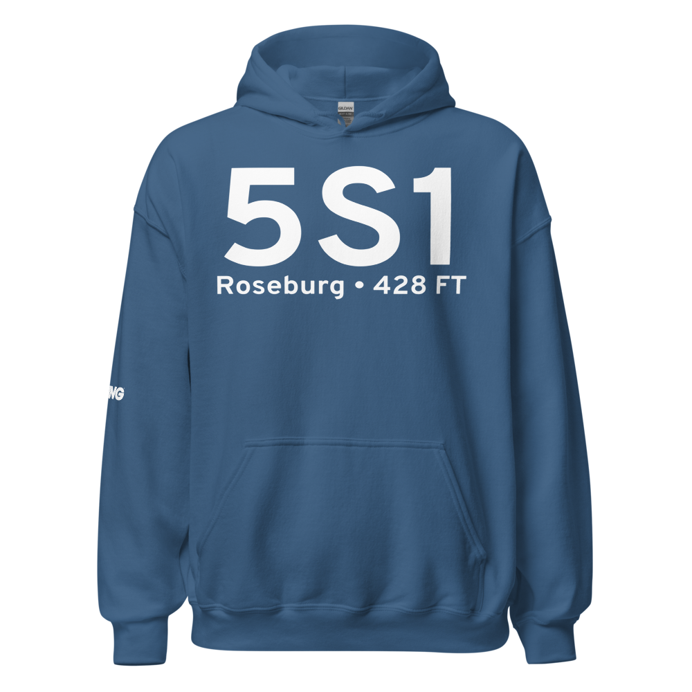 Roseburg (5S1) Airport Hoodie Sweatshirt 