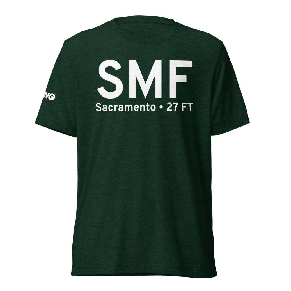 Sacramento (KSMF) Airport Tri-blend T-Shirt 