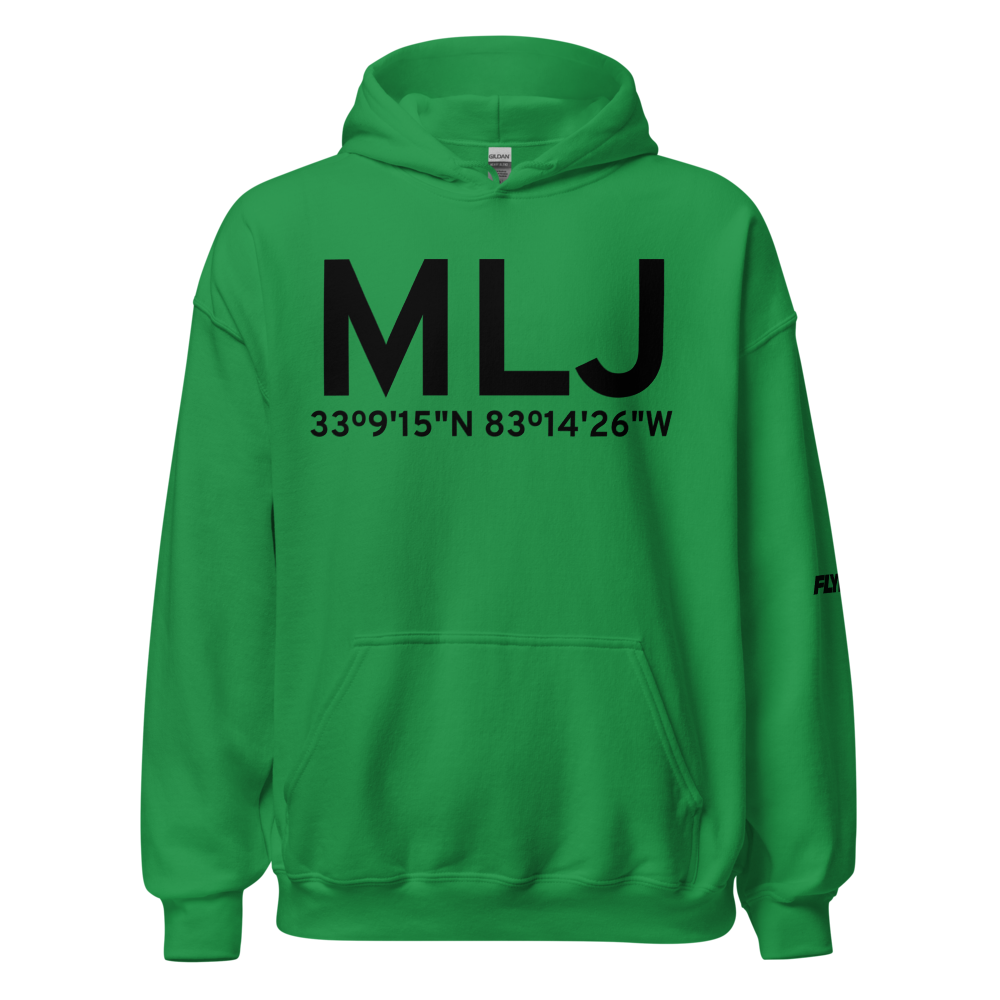 Milledgeville (KMLJ) Airport Hoodie Sweatshirt 