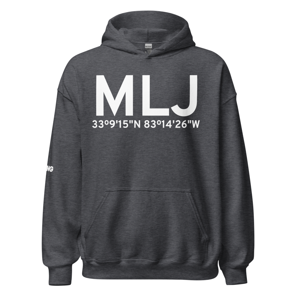 Milledgeville (KMLJ) Airport Hoodie Sweatshirt 