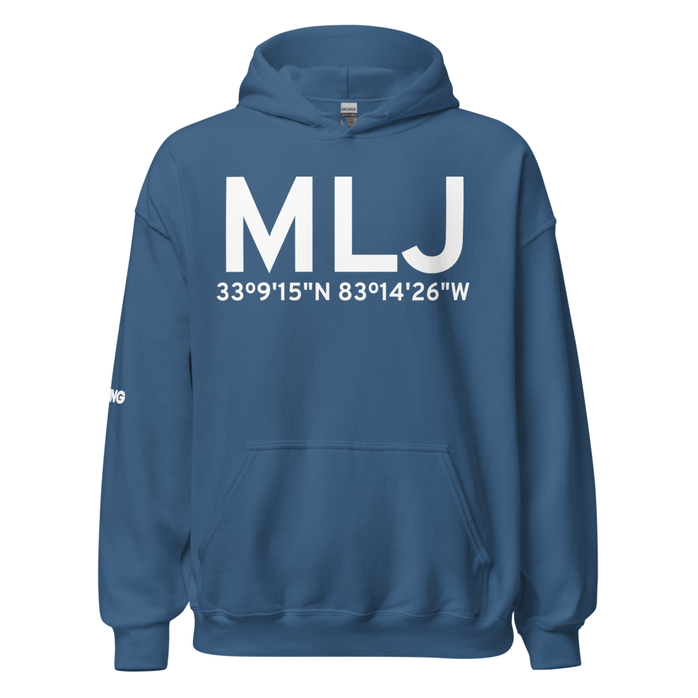 Milledgeville (KMLJ) Airport Hoodie Sweatshirt 