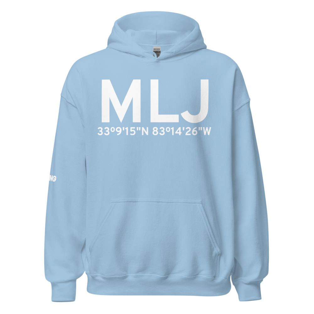 Milledgeville (KMLJ) Airport Hoodie Sweatshirt 
