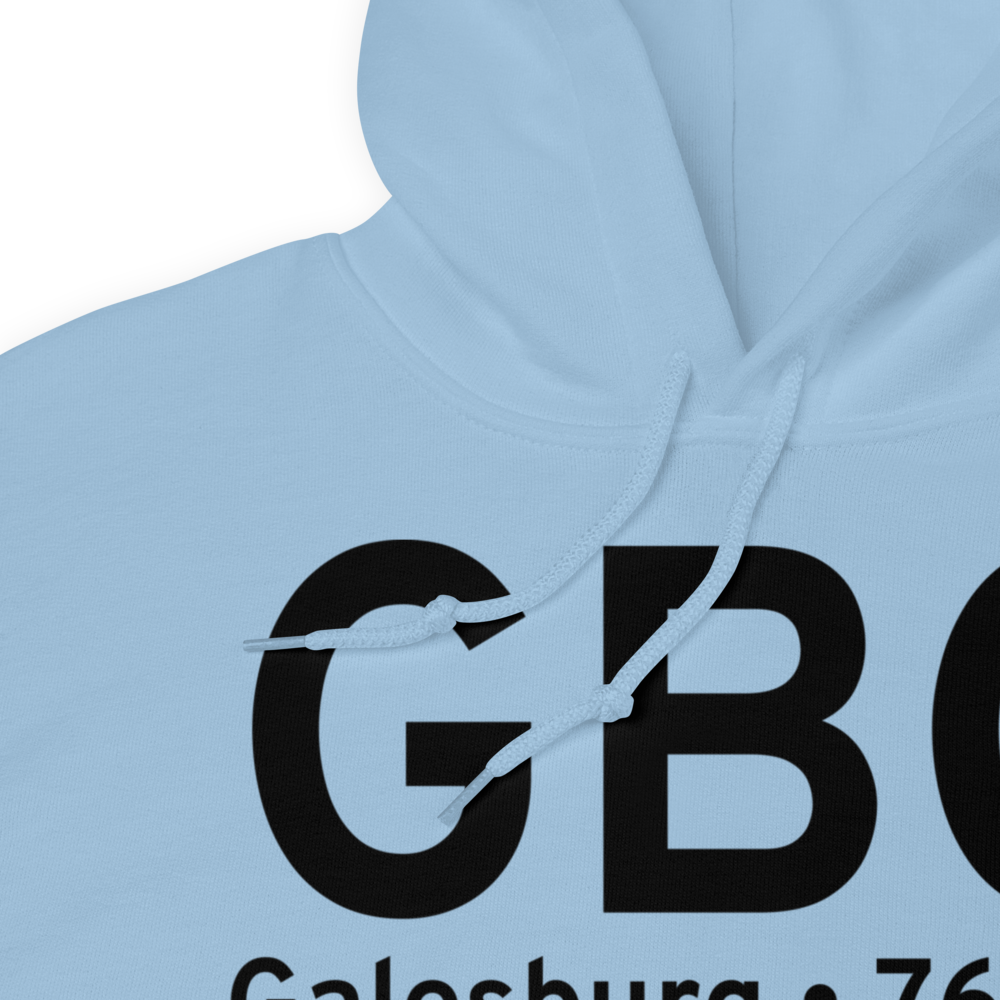 Galesburg (KGBG) Airport Hoodie Sweatshirt 