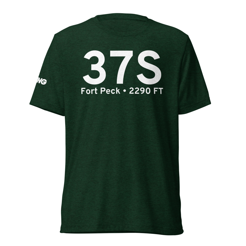 Fort Peck (37S) Airport Tri-blend T-Shirt 