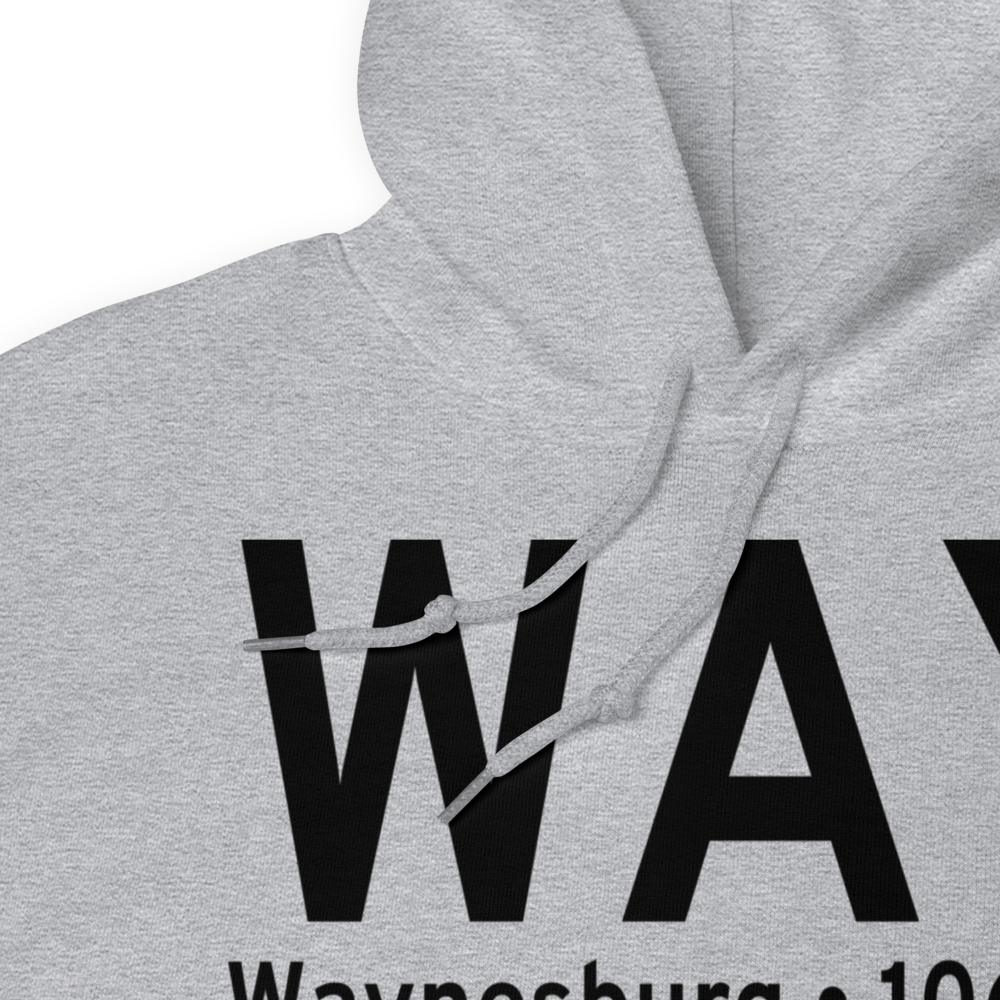 Waynesburg (KWAY) Airport Hoodie Sweatshirt 