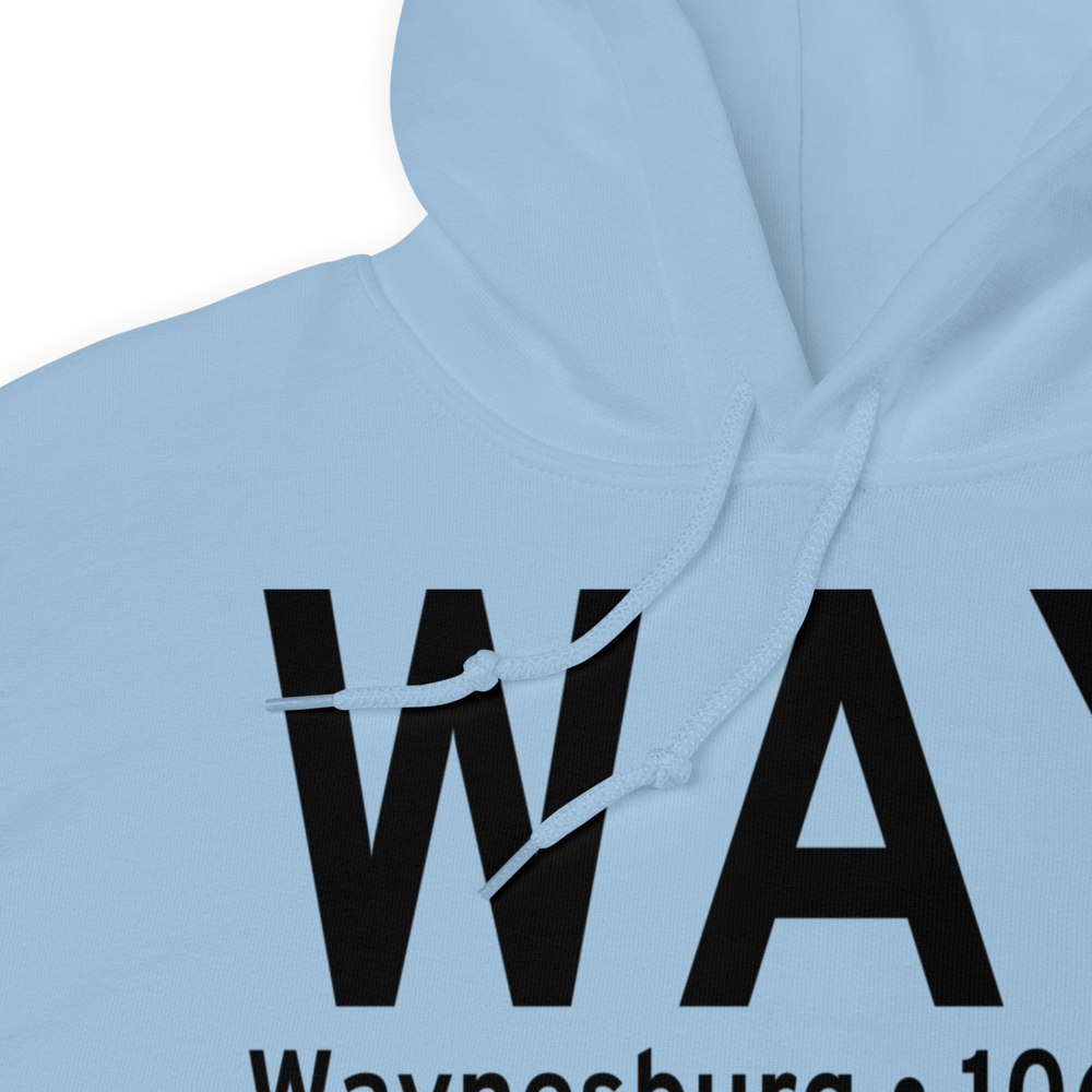 Waynesburg (KWAY) Airport Hoodie Sweatshirt 