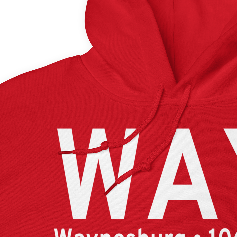 Waynesburg (KWAY) Airport Hoodie Sweatshirt 