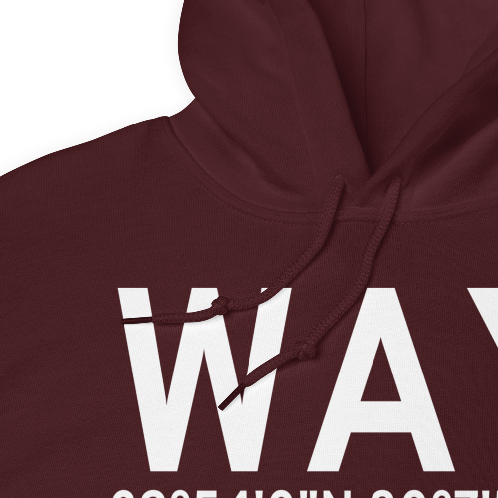 Waynesburg (KWAY) Airport Hoodie Sweatshirt 