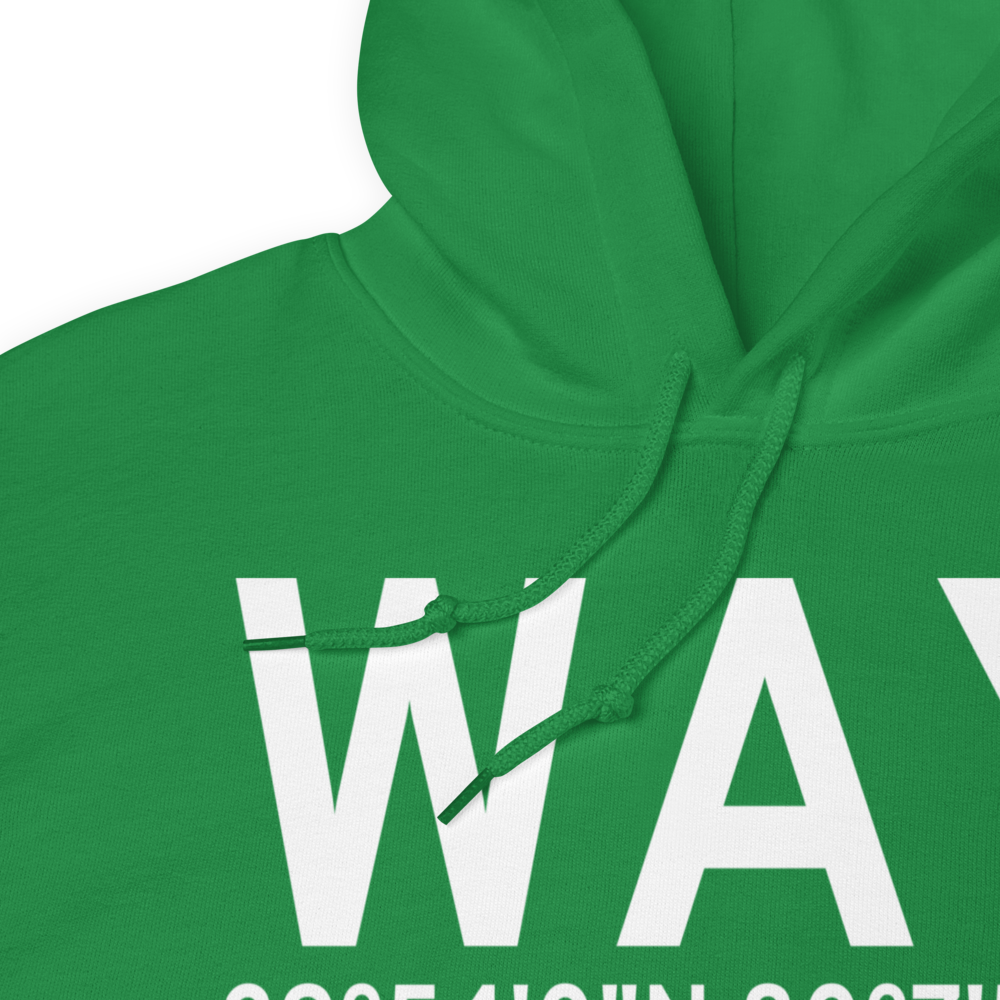 Waynesburg (KWAY) Airport Hoodie Sweatshirt 