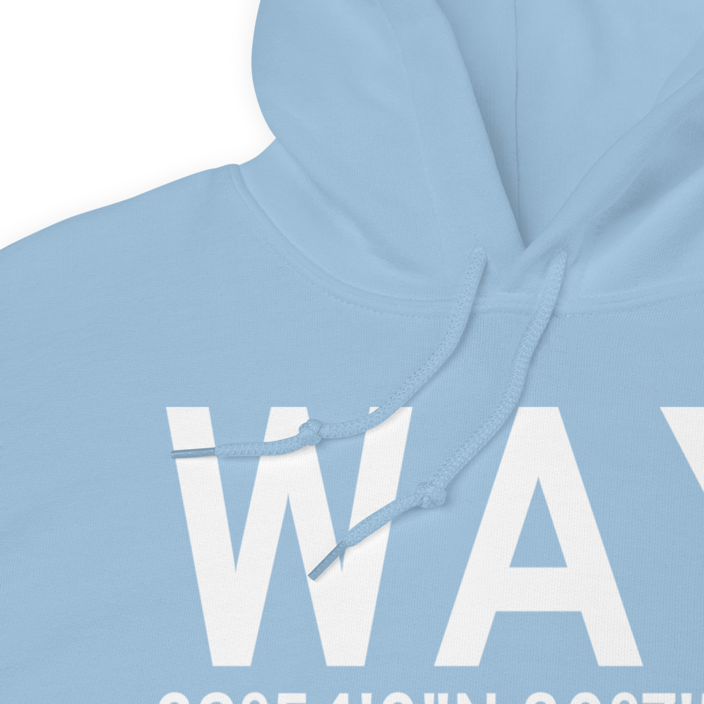 Waynesburg (KWAY) Airport Hoodie Sweatshirt 