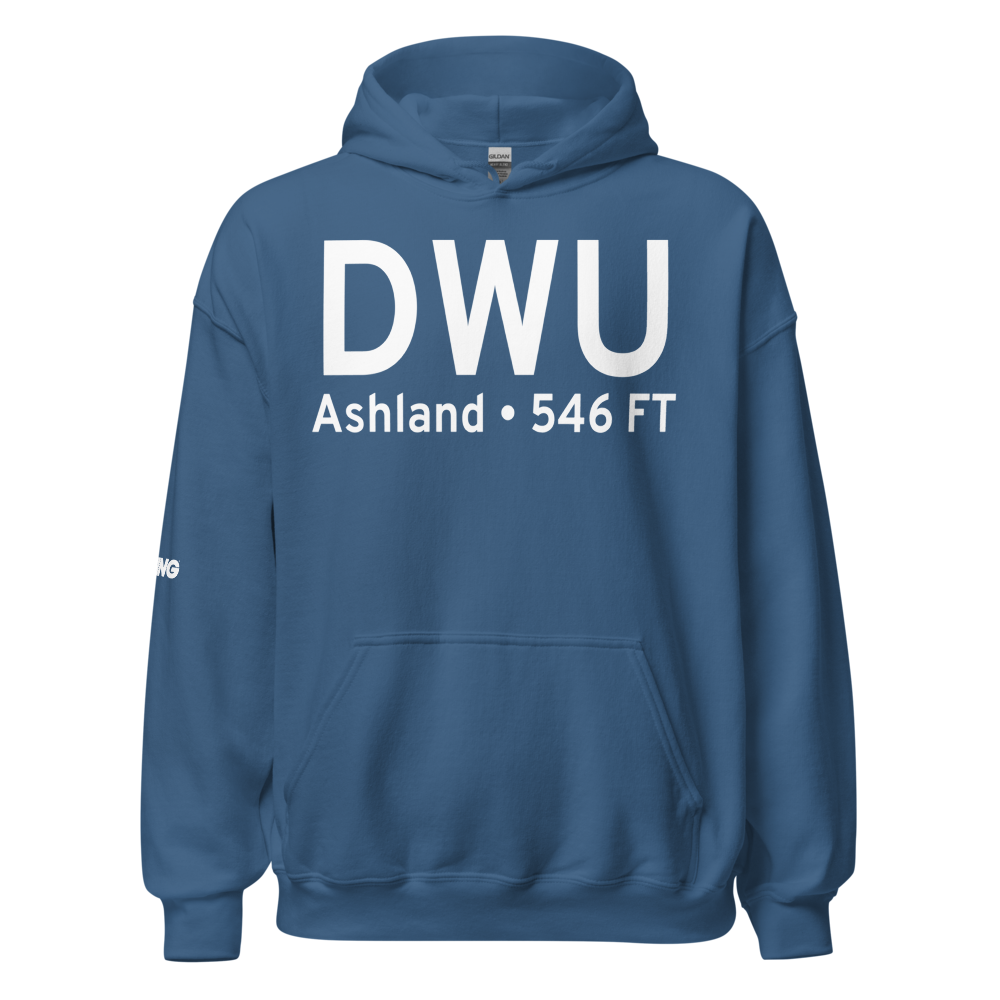 Ashland (KDWU) Airport Hoodie Sweatshirt 