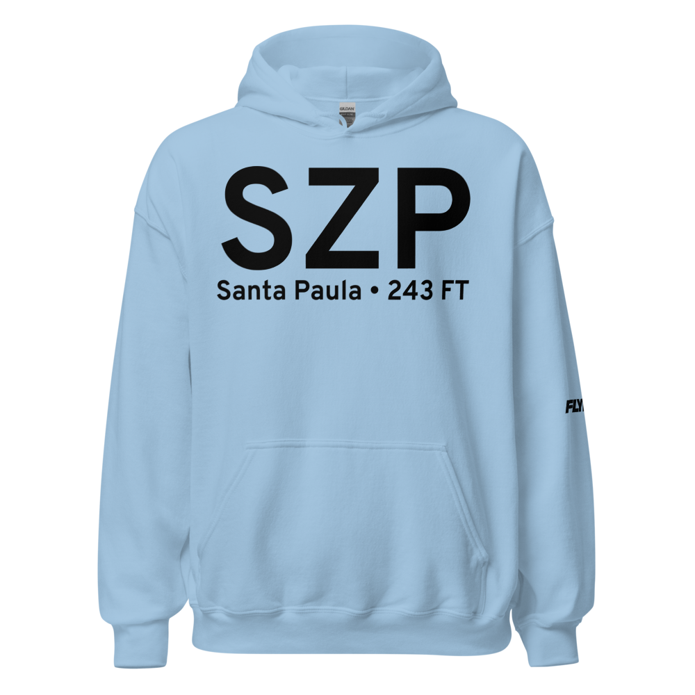 Santa Paula (SZP) Airport Hoodie Sweatshirt 