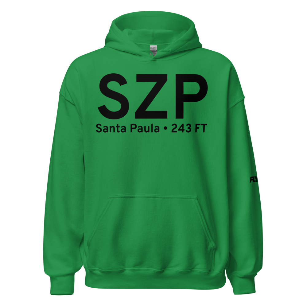 Santa Paula (SZP) Airport Hoodie Sweatshirt 
