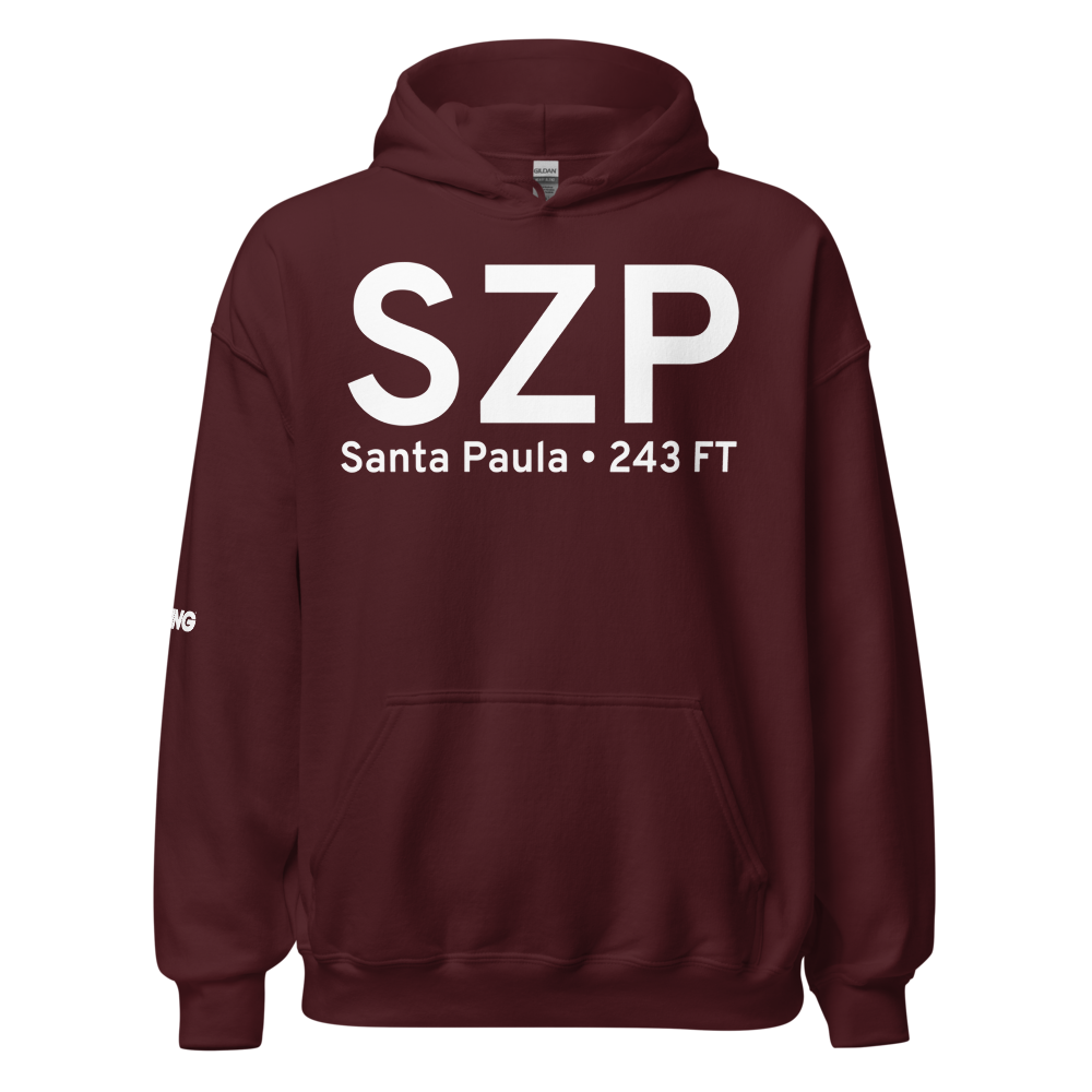 Santa Paula (SZP) Airport Hoodie Sweatshirt 