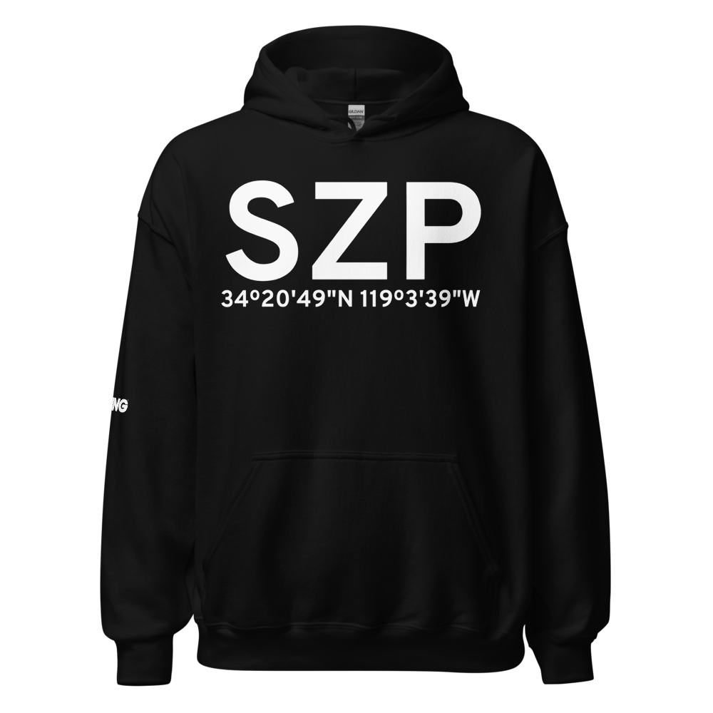 Santa Paula (SZP) Airport Hoodie Sweatshirt 