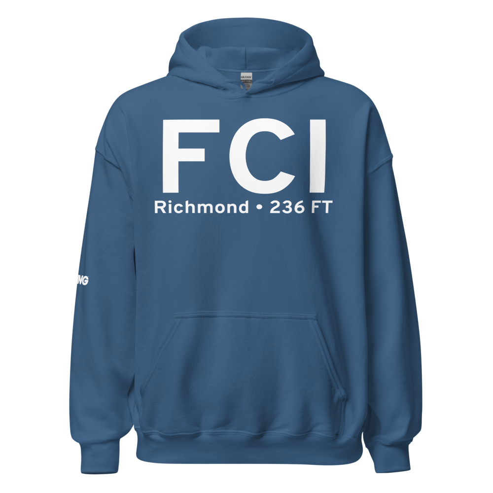 Richmond (KFCI) Airport Hoodie Sweatshirt 