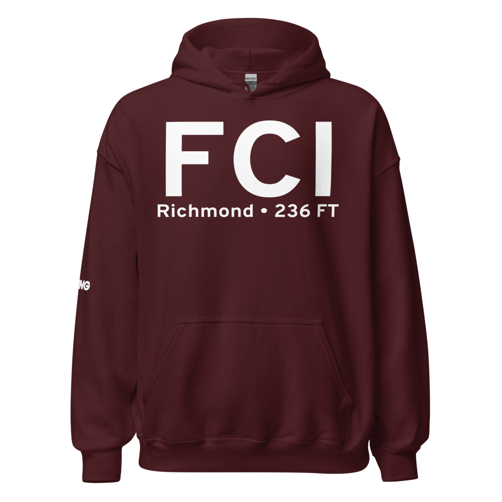 Richmond (KFCI) Airport Hoodie Sweatshirt 