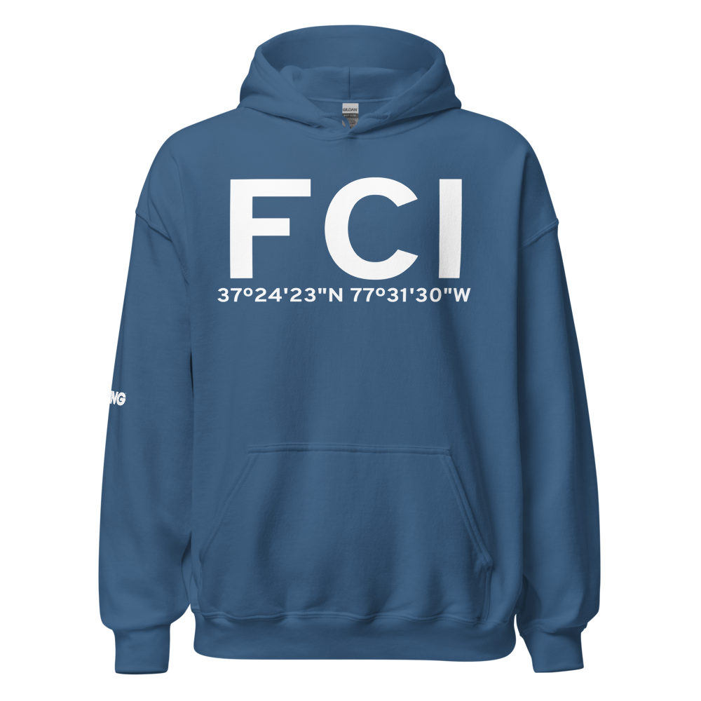 Richmond (KFCI) Airport Hoodie Sweatshirt 