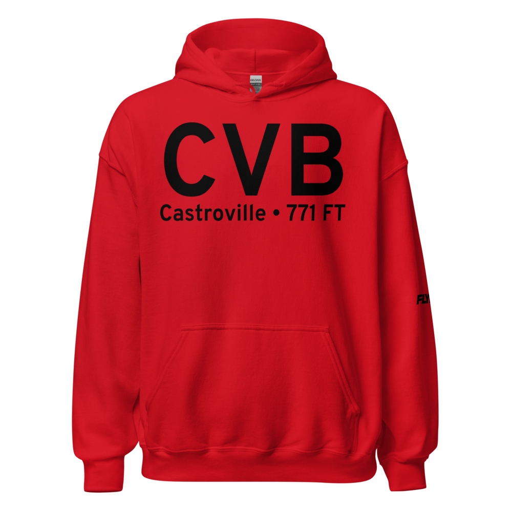 Castroville (KCVB) Airport Hoodie Sweatshirt 