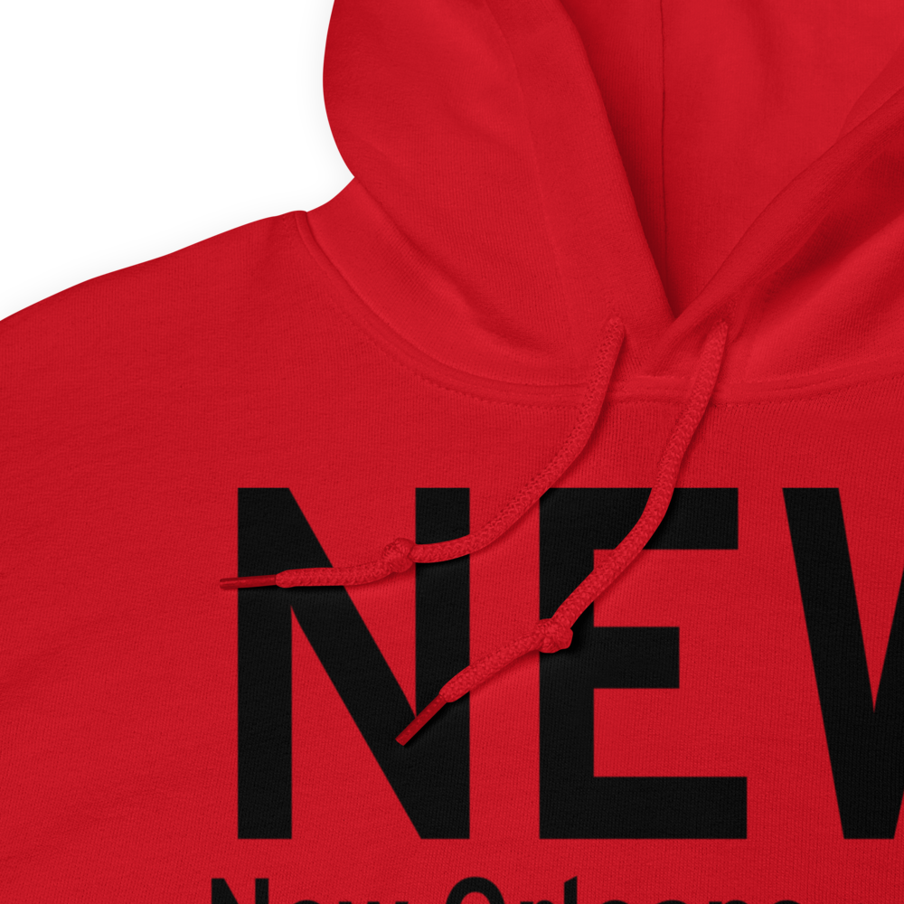 New Orleans (KNEW) Airport Hoodie Sweatshirt 