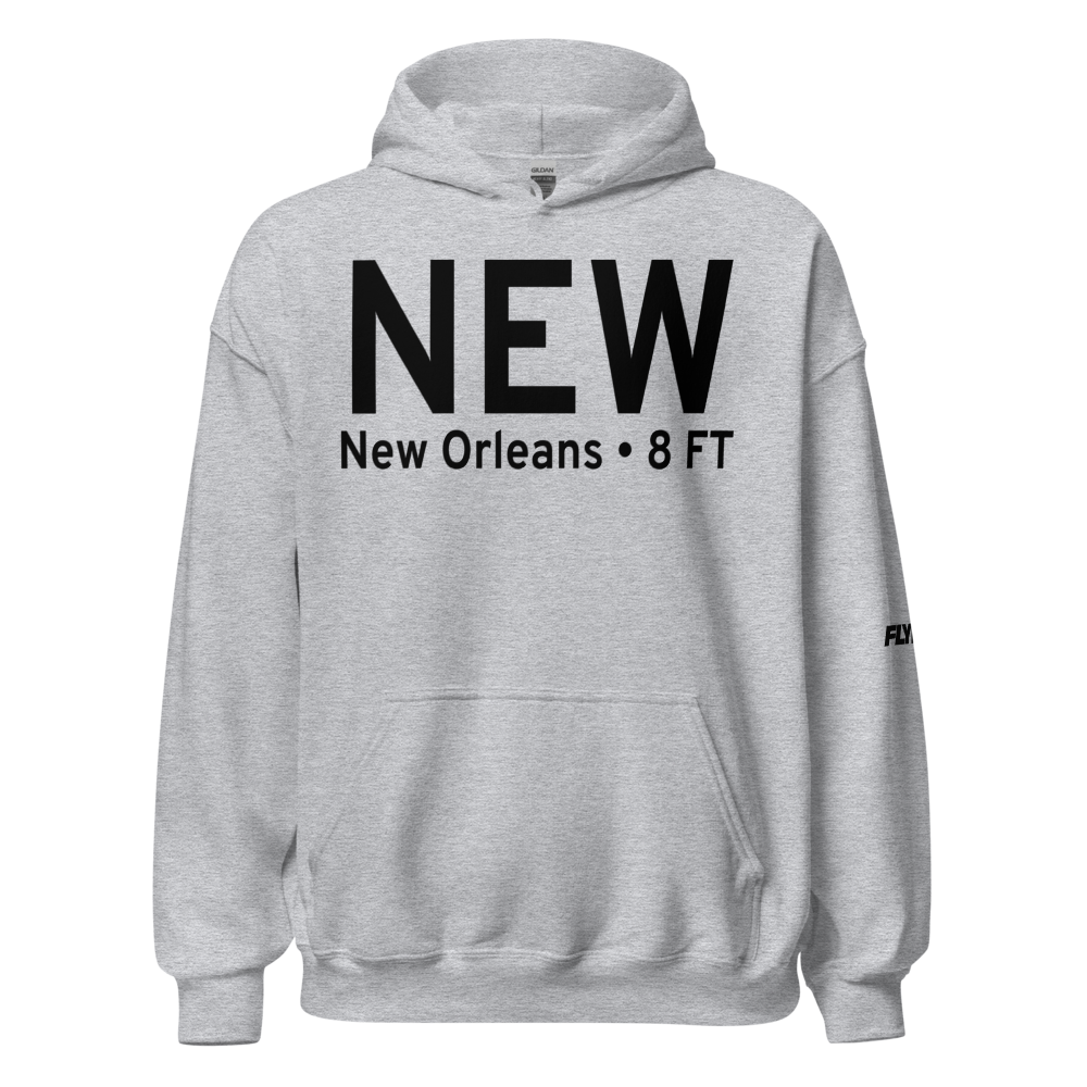 New Orleans (KNEW) Airport Hoodie Sweatshirt 