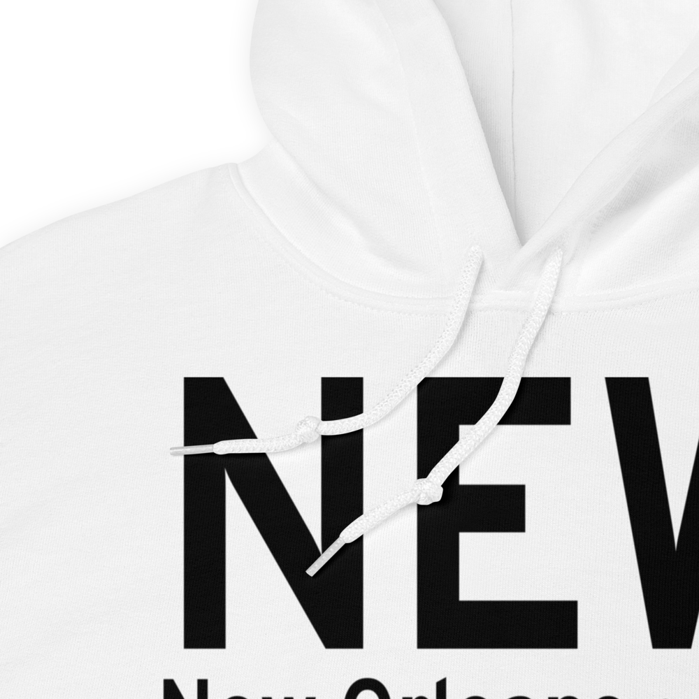 New Orleans (KNEW) Airport Hoodie Sweatshirt 