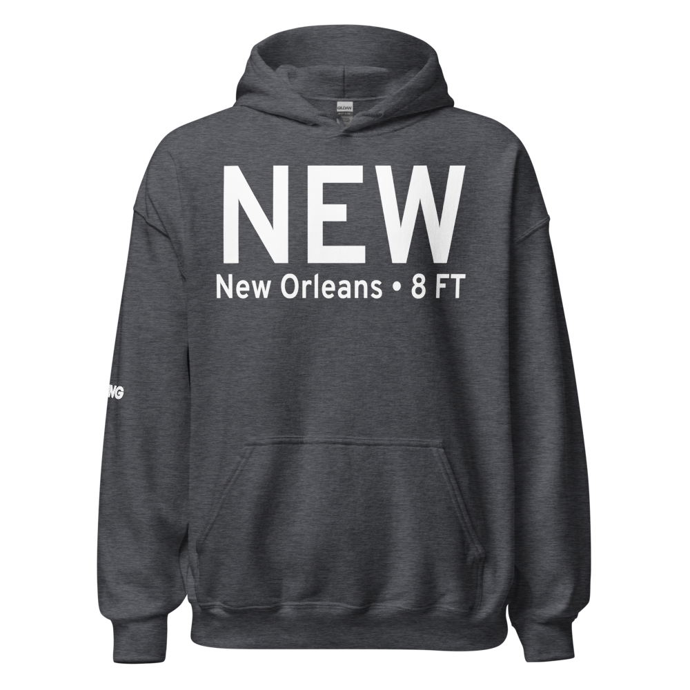 New Orleans (KNEW) Airport Hoodie Sweatshirt 