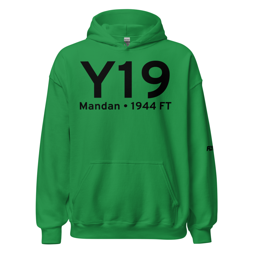 Mandan (KY19) Airport Hoodie Sweatshirt 
