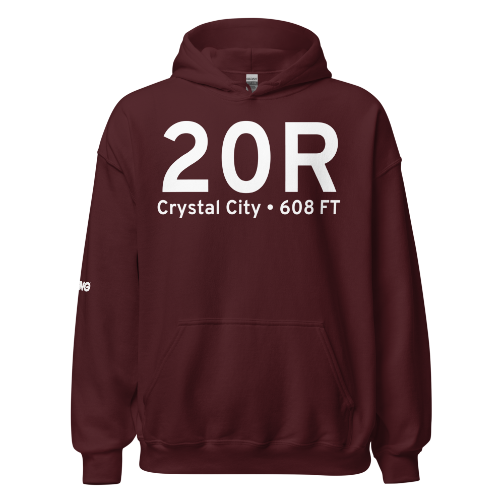 Crystal City (K20R) Airport Hoodie Sweatshirt 