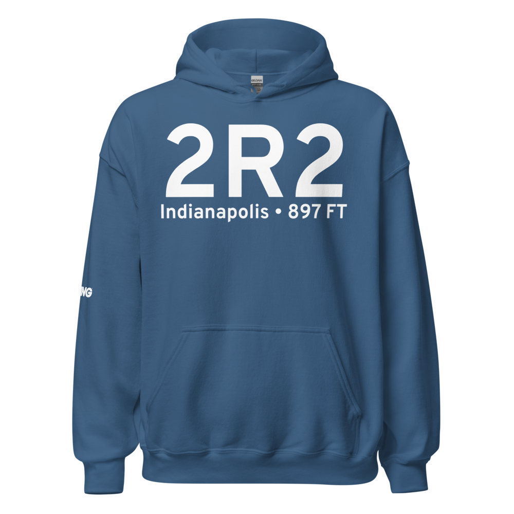 Indianapolis (K2R2) Airport Hoodie Sweatshirt 