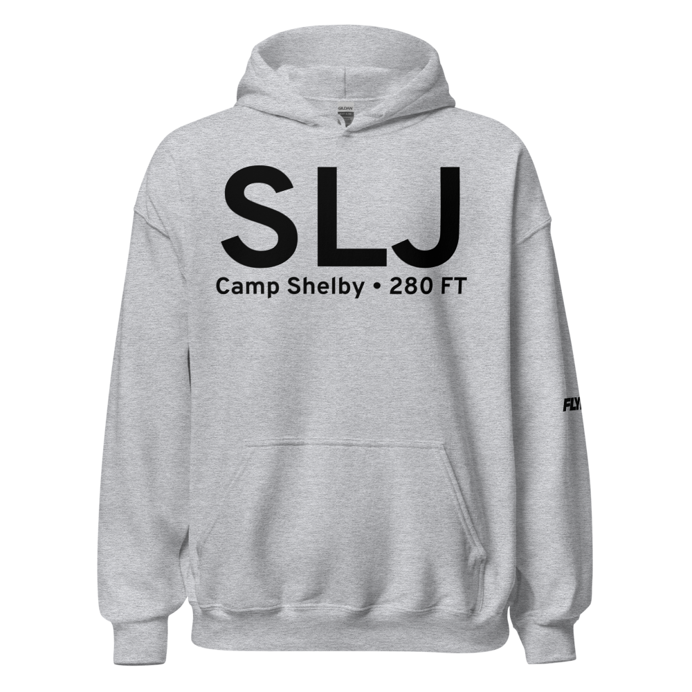 Camp Shelby (KSLJ) Airport Hoodie Sweatshirt 