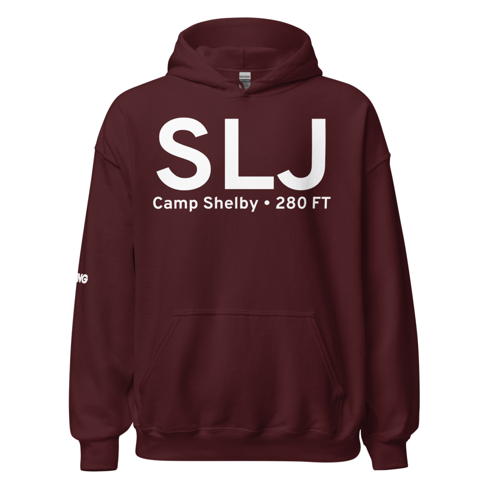 Camp Shelby (KSLJ) Airport Hoodie Sweatshirt 