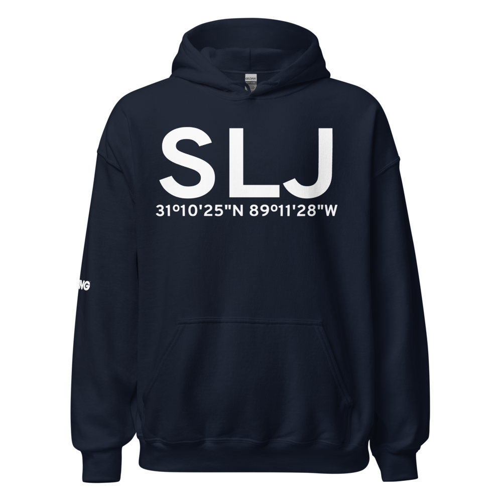 Camp Shelby (KSLJ) Airport Hoodie Sweatshirt 