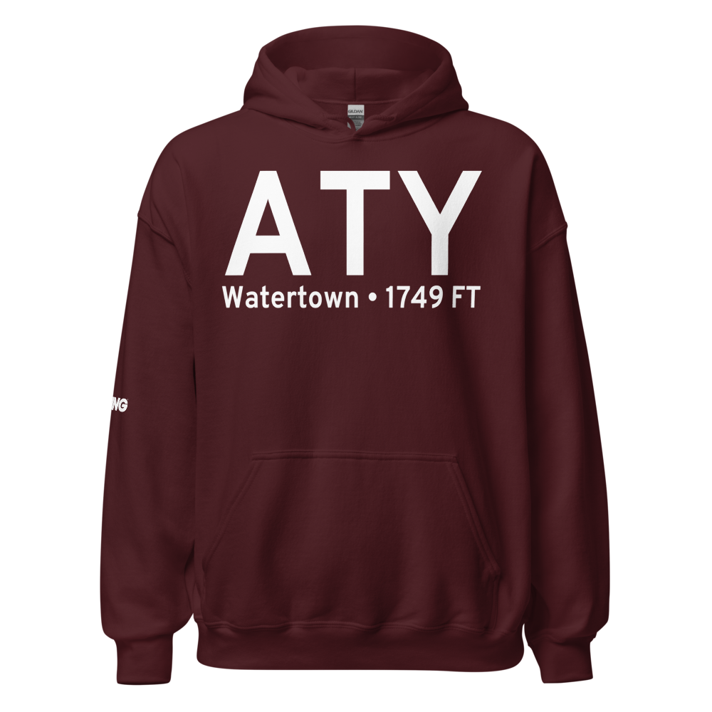 Watertown (KATY) Airport Hoodie Sweatshirt 