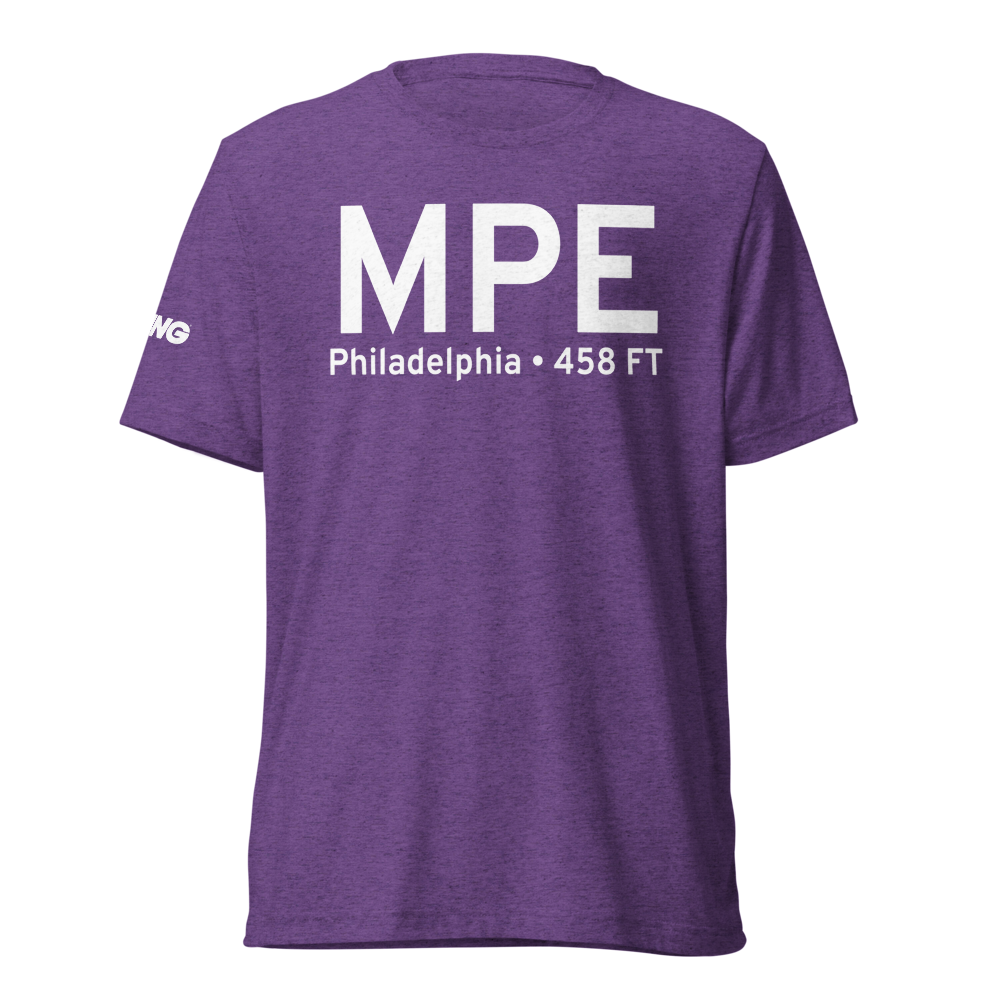 Philadelphia (KMPE) Airport Tri-blend T-Shirt 