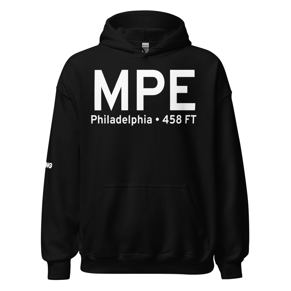 Philadelphia (KMPE) Airport Hoodie Sweatshirt 