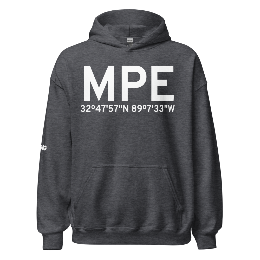 Philadelphia (KMPE) Airport Hoodie Sweatshirt 