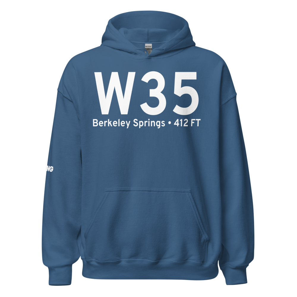 Berkeley Springs (KW35) Airport Hoodie Sweatshirt 