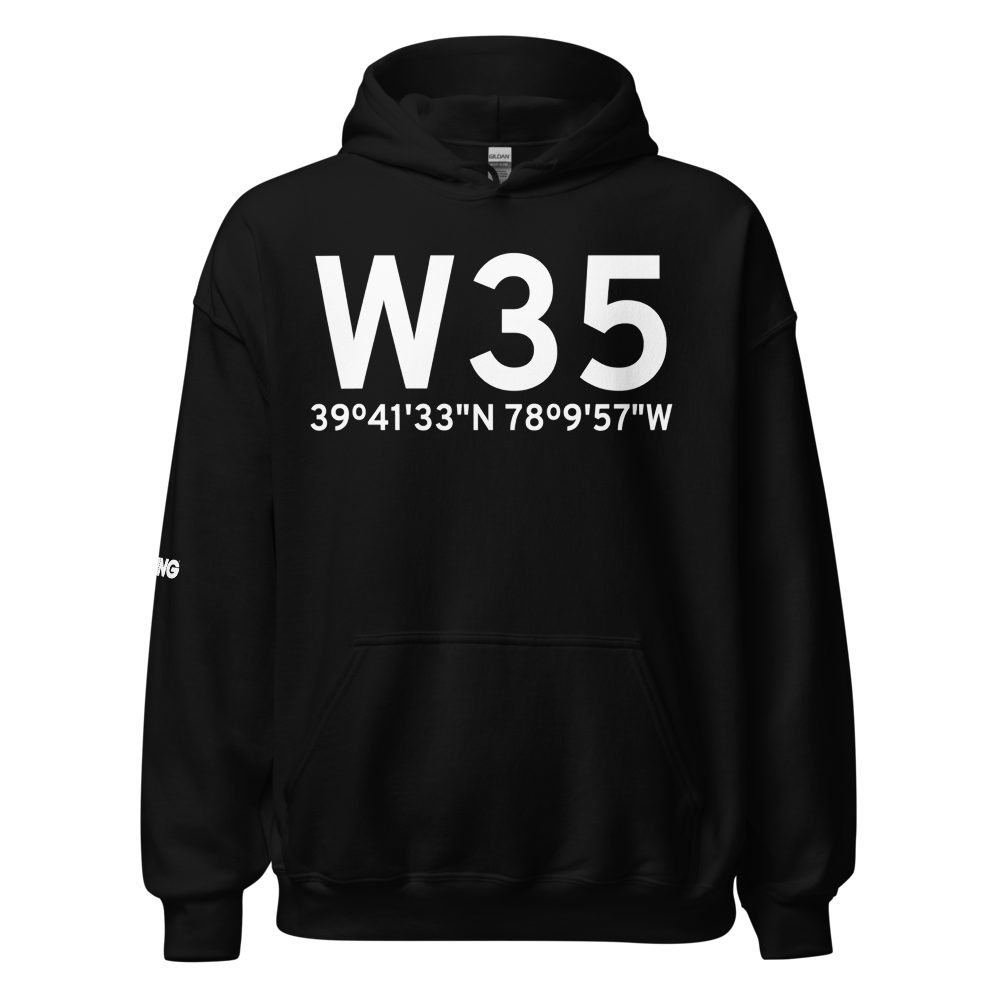 Berkeley Springs (KW35) Airport Hoodie Sweatshirt 