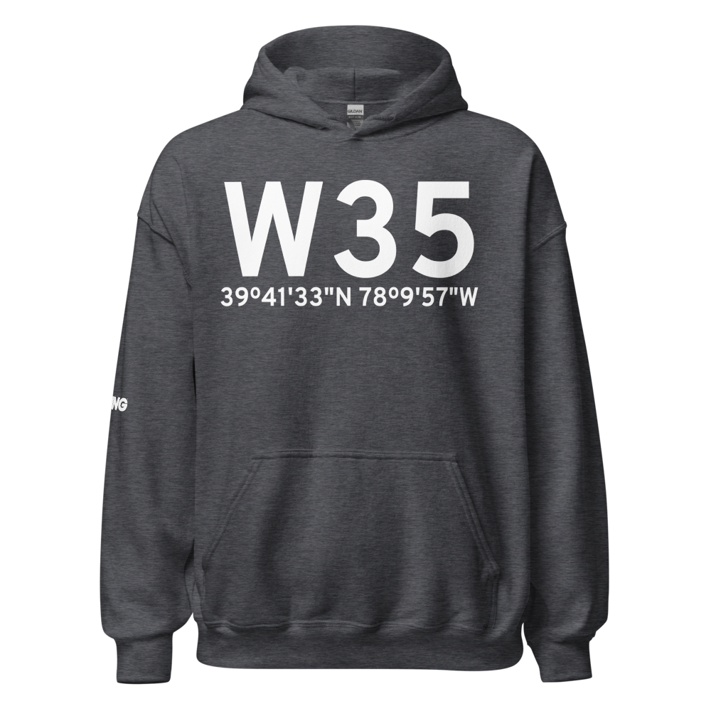 Berkeley Springs (KW35) Airport Hoodie Sweatshirt 