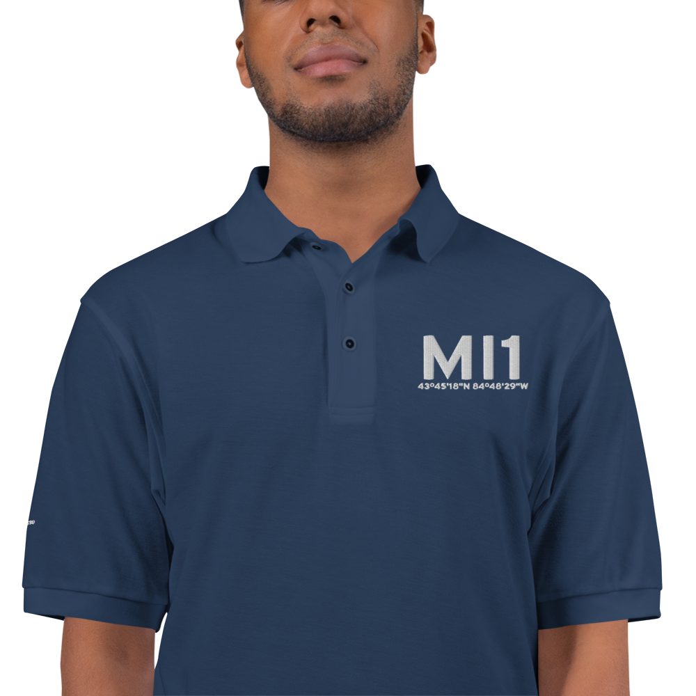 Clare (99MI) Airport Port Authority Embroidered Polo Shirt 